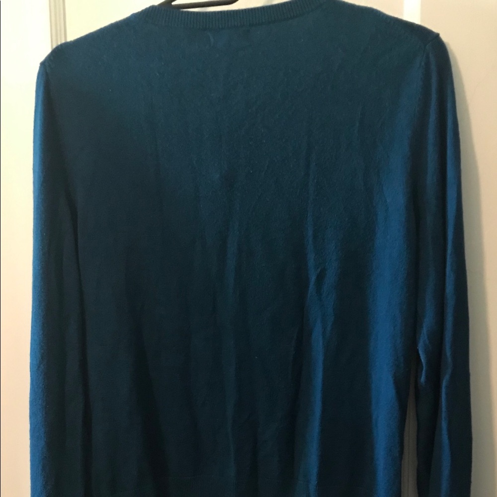 Express Large Blue Cardigan, Button Down, Euc - image 2
